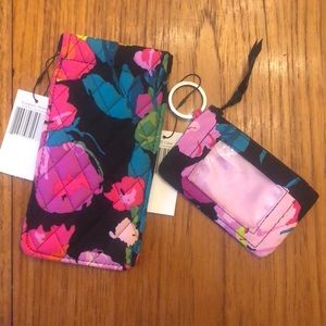 Vera Bradley sunglasses sleeve and zip ID case